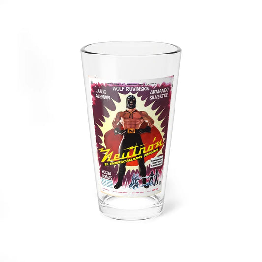 NEUTRON AND THE BLACK MASK 1960 Movie Poster - Pint Glass 16oz-16oz-Go Mug Yourself