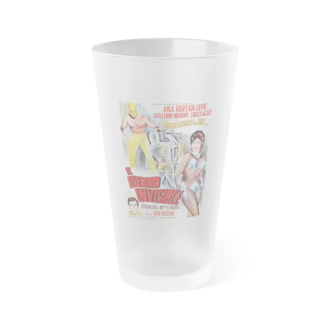 NEUTRON TRAPS THE INVISIBLE KILLERS 1965 Movie Poster - Frosted Pint Glass 16oz - Go Mug Yourself