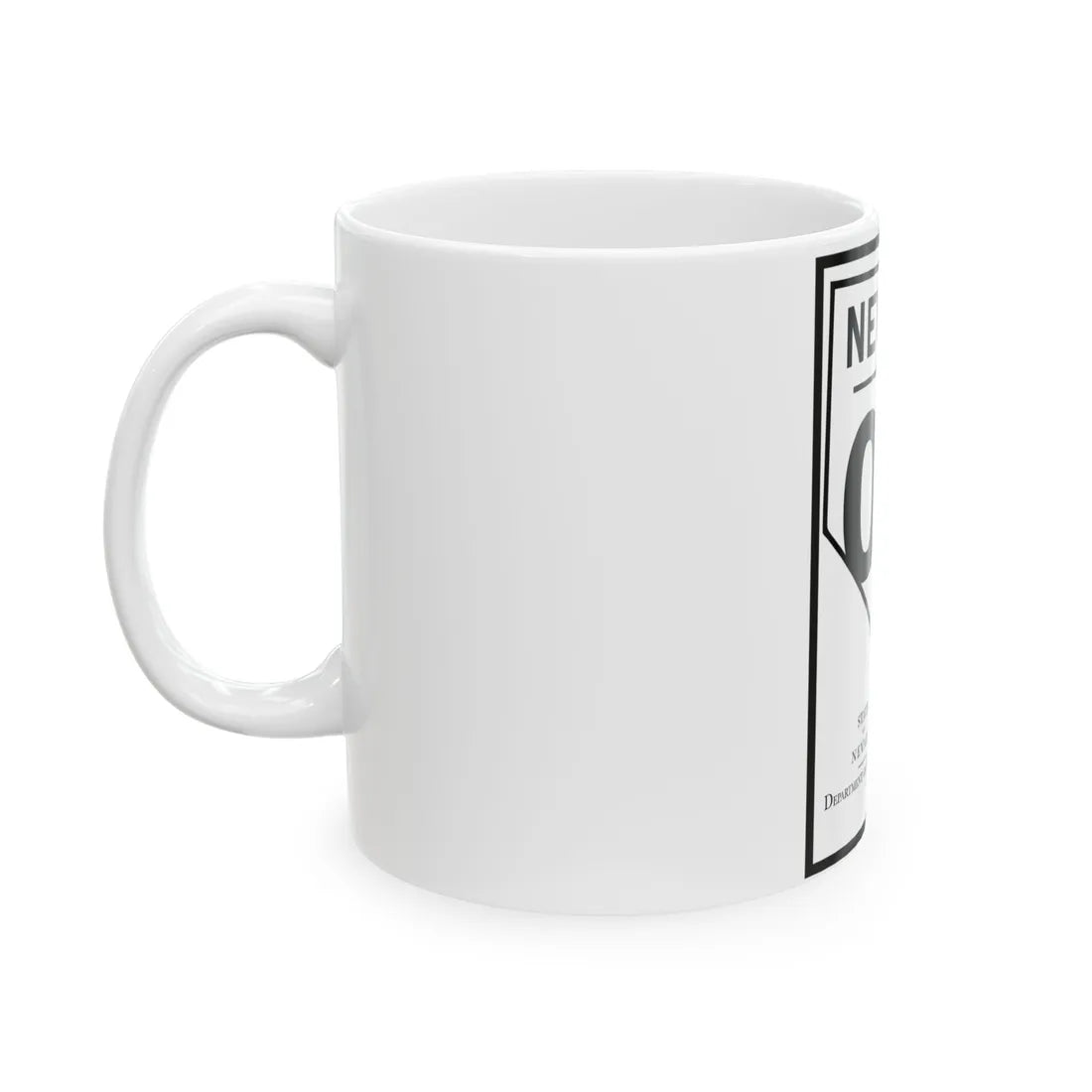 Nevada 00 1924 (Nevada) (Road Sign) White Coffee Mug - Go Mug Yourself