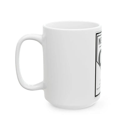 Nevada 00 1924 (Nevada) (Road Sign) White Coffee Mug - Go Mug Yourself