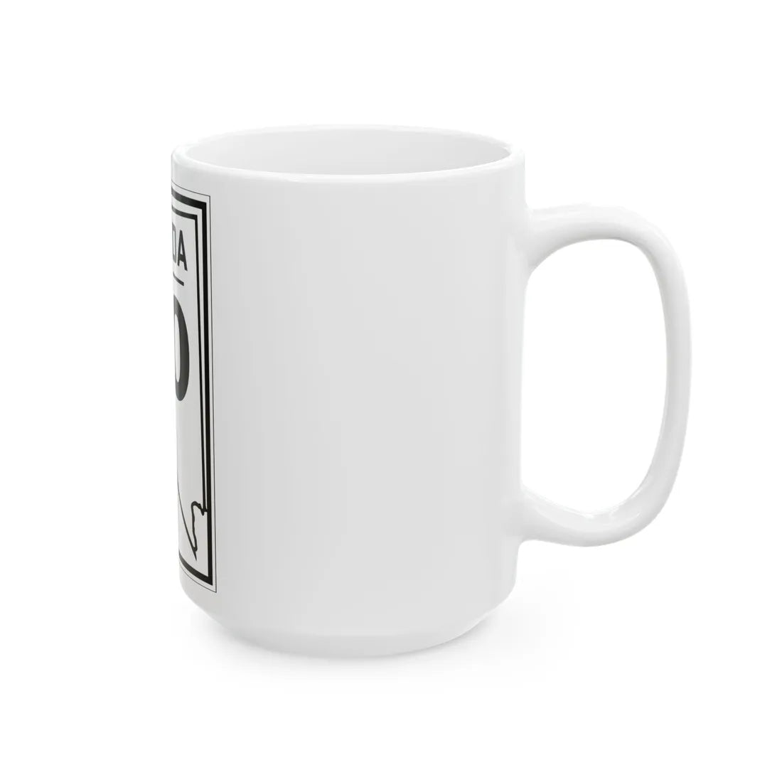 Nevada 00 1924 (Nevada) (Road Sign) White Coffee Mug - Go Mug Yourself