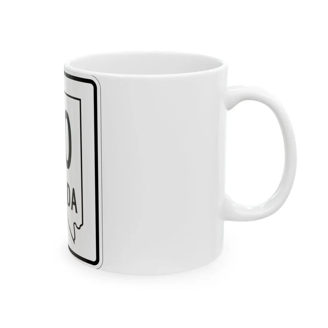 Nevada 00 1955 (Nevada) (Road Sign) White Coffee Mug - Go Mug Yourself