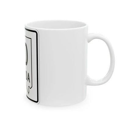 Nevada 00 1955 (Nevada) (Road Sign) White Coffee Mug - Go Mug Yourself
