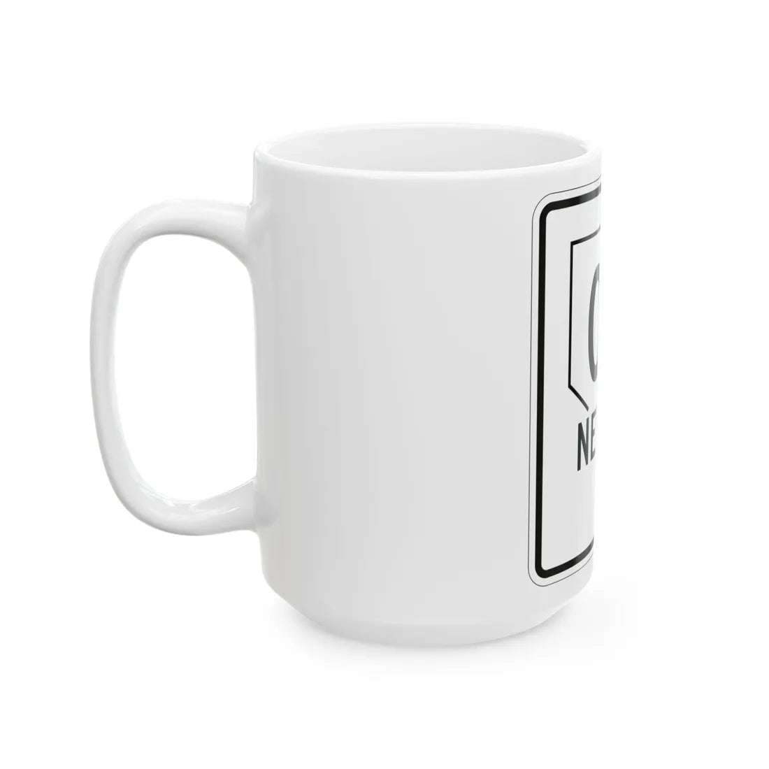 Nevada 00 1955 (Nevada) (Road Sign) White Coffee Mug - Go Mug Yourself