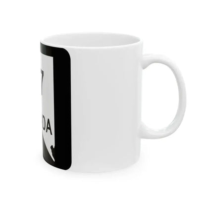 Nevada 117 (Nevada) (Road Sign) White Coffee Mug - Go Mug Yourself