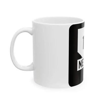 Nevada 121 (Nevada) (Road Sign) White Coffee Mug - Go Mug Yourself