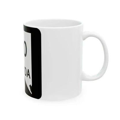 Nevada 160 (Nevada) (Road Sign) White Coffee Mug - Go Mug Yourself