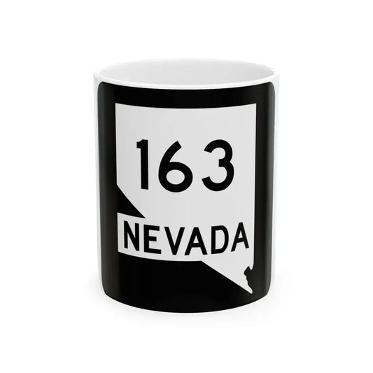 Nevada 163 (Nevada) (Road Sign) White Coffee Mug 11oz - Go Mug Yourself