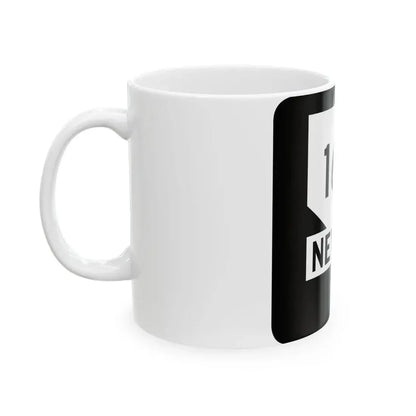Nevada 163 (Nevada) (Road Sign) White Coffee Mug - Go Mug Yourself