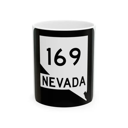 Nevada 169 (Nevada) (Road Sign) White Coffee Mug 11oz - Go Mug Yourself
