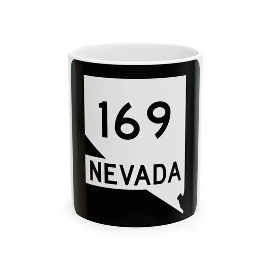 Nevada 169 (Nevada) (Road Sign) White Coffee Mug 11oz - Go Mug Yourself