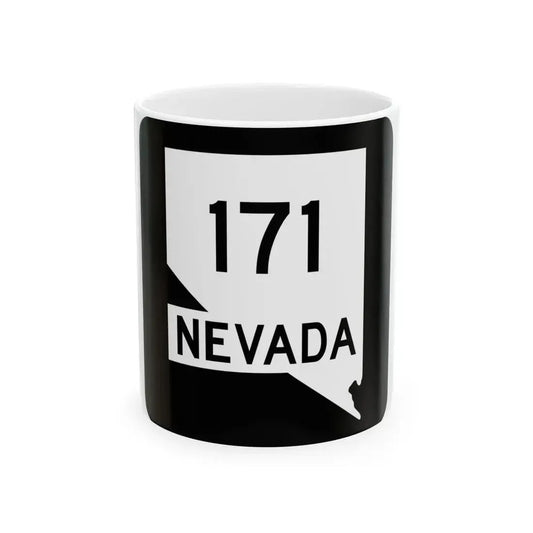 Nevada 171 (Nevada) (Road Sign) White Coffee Mug 11oz - Go Mug Yourself