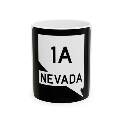 Nevada 1A (Nevada) (Road Sign) White Coffee Mug 11oz - Go Mug Yourself