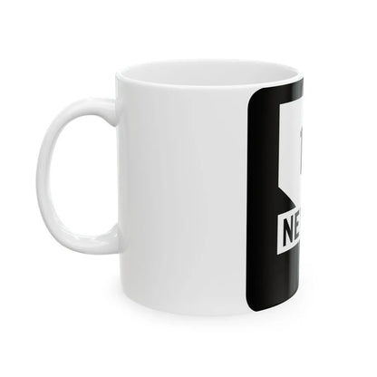 Nevada 1A (Nevada) (Road Sign) White Coffee Mug - Go Mug Yourself