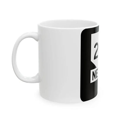 Nevada 206 (Nevada) (Road Sign) White Coffee Mug - Go Mug Yourself