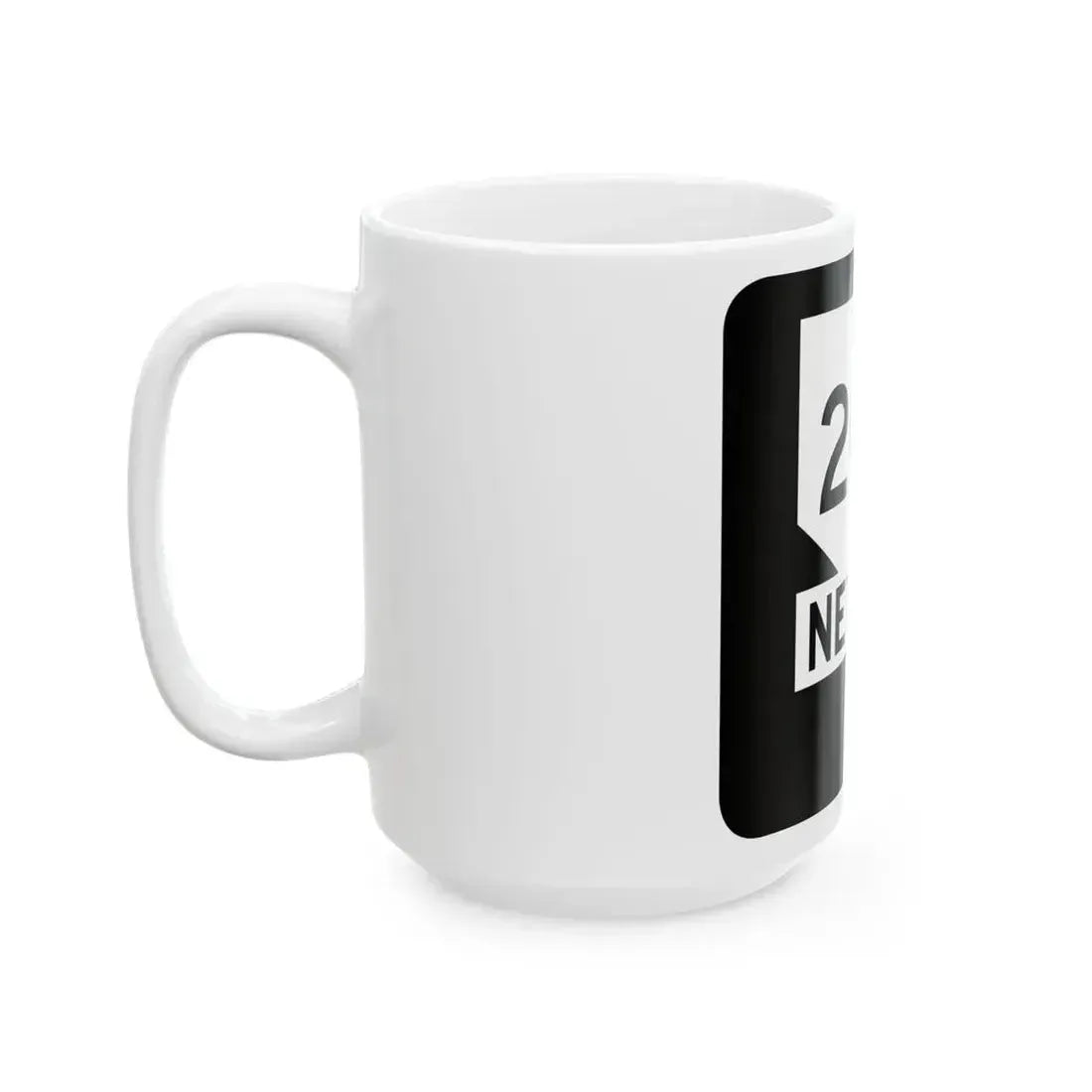 Nevada 206 (Nevada) (Road Sign) White Coffee Mug - Go Mug Yourself