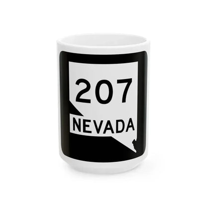 Nevada 207 (Nevada) (Road Sign) White Coffee Mug 15oz - Go Mug Yourself
