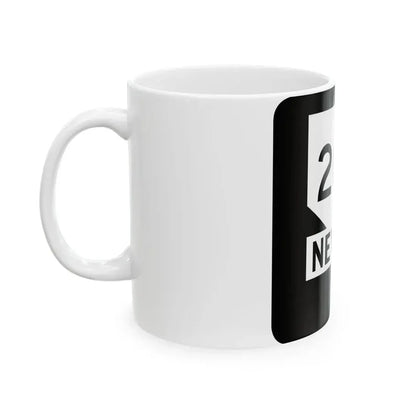 Nevada 208 (Nevada) (Road Sign) White Coffee Mug - Go Mug Yourself