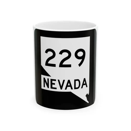 Nevada 229 (Nevada) (Road Sign) White Coffee Mug 11oz - Go Mug Yourself