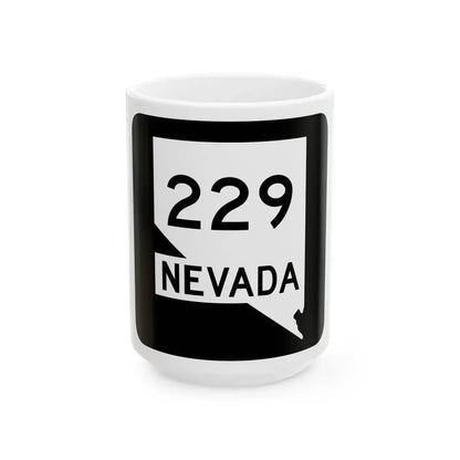 Nevada 229 (Nevada) (Road Sign) White Coffee Mug 15oz - Go Mug Yourself