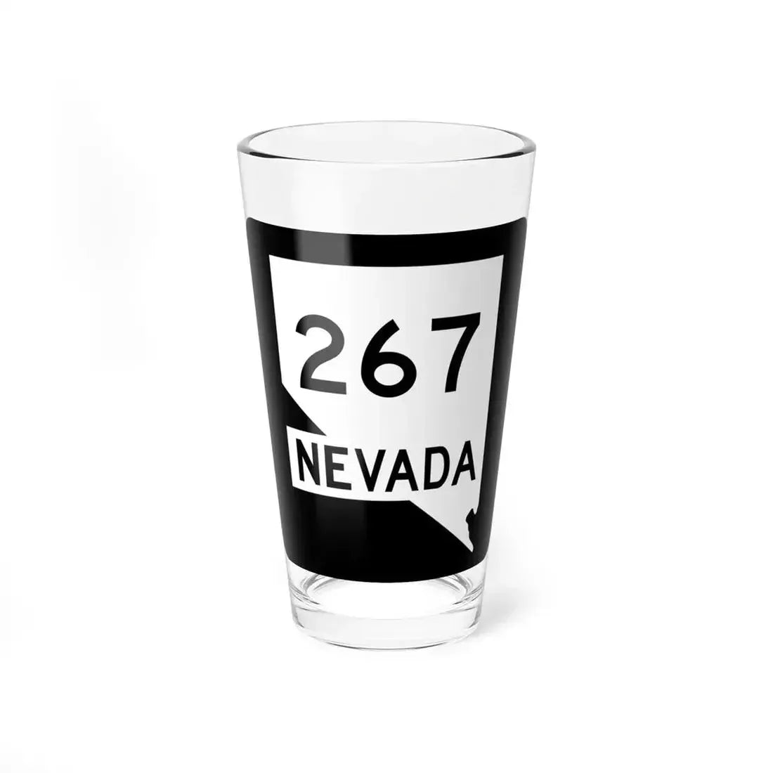 Nevada 267 (Nevada) (Road Sign) Pint Glass 16oz 16oz - Go Mug Yourself