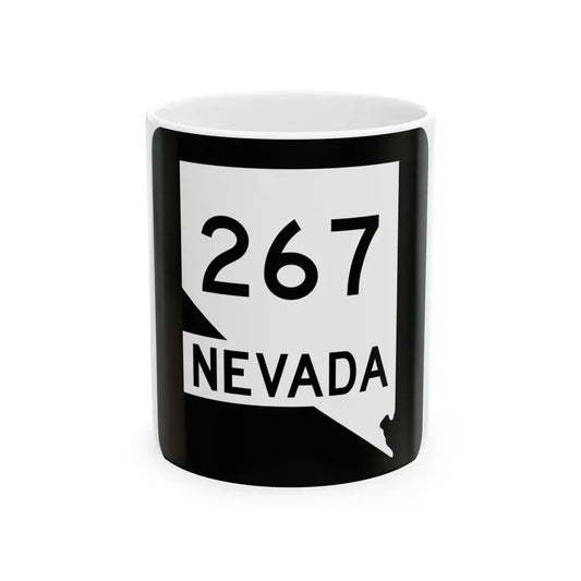 Nevada 267 (Nevada) (Road Sign) White Coffee Mug 11oz - Go Mug Yourself