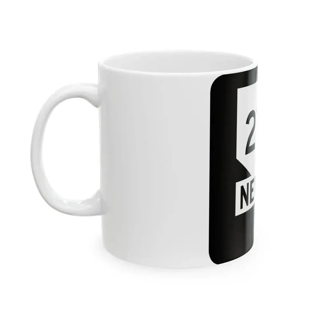 Nevada 278 (Nevada) (Road Sign) White Coffee Mug - Go Mug Yourself