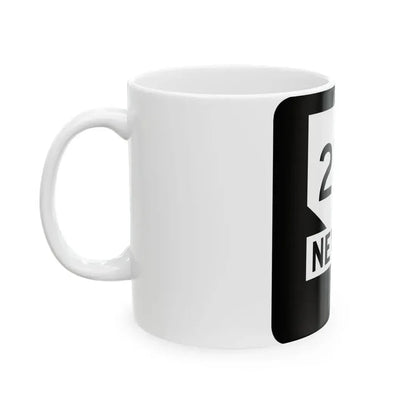 Nevada 278 (Nevada) (Road Sign) White Coffee Mug - Go Mug Yourself