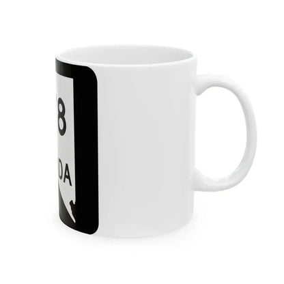 Nevada 278 (Nevada) (Road Sign) White Coffee Mug - Go Mug Yourself