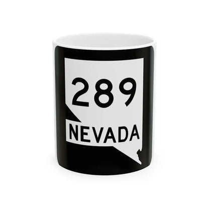 Nevada 289 (Nevada) (Road Sign) White Coffee Mug 11oz - Go Mug Yourself