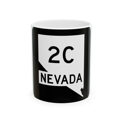 Nevada 2C (Nevada) (Road Sign) White Coffee Mug 11oz - Go Mug Yourself