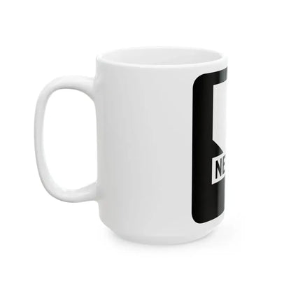 Nevada 3 (Nevada) (Road Sign) White Coffee Mug - Go Mug Yourself