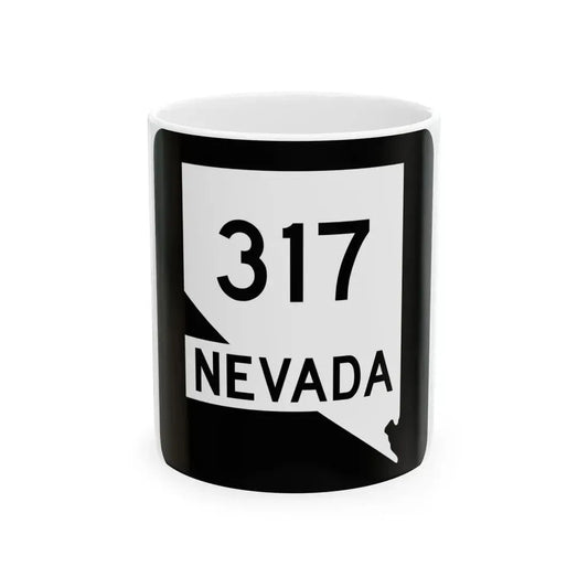 Nevada 317 (Nevada) (Road Sign) White Coffee Mug 11oz - Go Mug Yourself