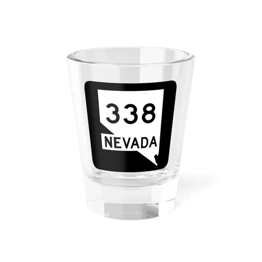 Nevada 338 (Nevada) (Road Sign) Shot Glass 1.5oz 1.5oz - Go Mug Yourself