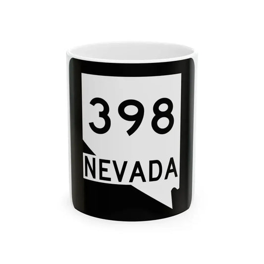 Nevada 398 (Nevada) (Road Sign) White Coffee Mug 11oz - Go Mug Yourself