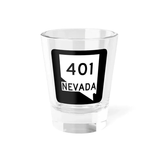 Nevada 401 (Nevada) (Road Sign) Shot Glass 1.5oz 1.5oz - Go Mug Yourself