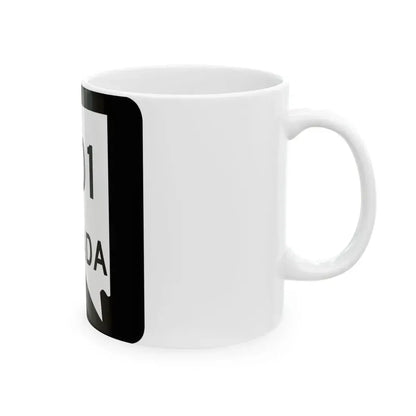Nevada 401 (Nevada) (Road Sign) White Coffee Mug - Go Mug Yourself