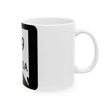 Nevada 439 (Nevada) (Road Sign) White Coffee Mug - Go Mug Yourself