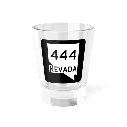 Nevada 444 (Nevada) (Road Sign) Shot Glass 1.5oz 1.5oz - Go Mug Yourself