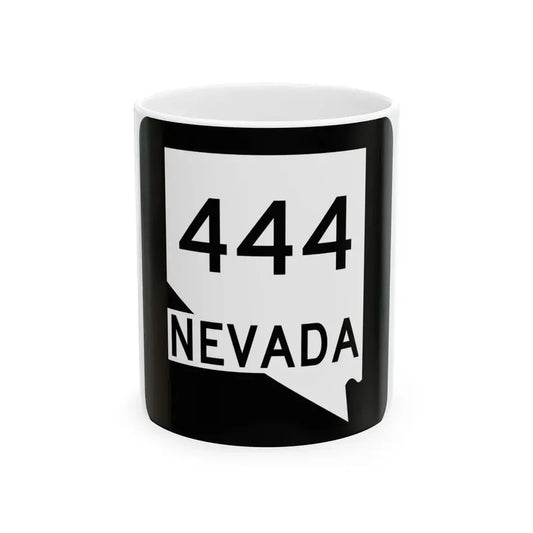 Nevada 444 (Nevada) (Road Sign) White Coffee Mug 11oz - Go Mug Yourself