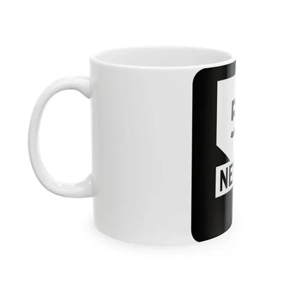 Nevada 511 (Nevada) (Road Sign) White Coffee Mug - Go Mug Yourself