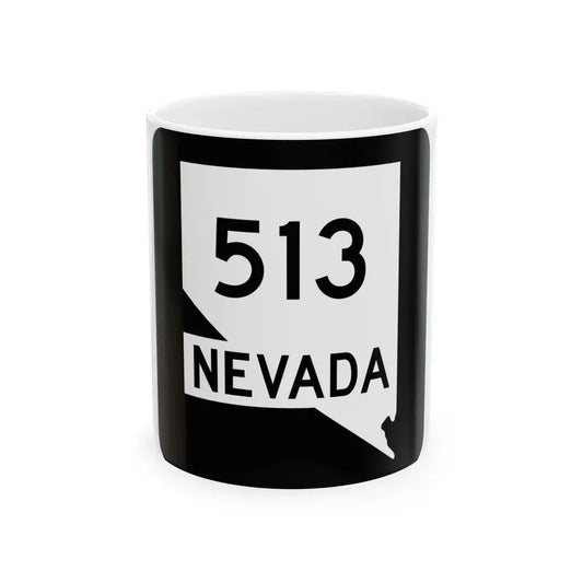 Nevada 513 (Nevada) (Road Sign) White Coffee Mug 11oz - Go Mug Yourself