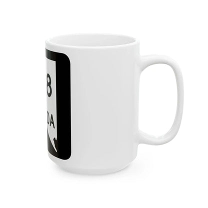 Nevada 528 (Nevada) (Road Sign) White Coffee Mug - Go Mug Yourself