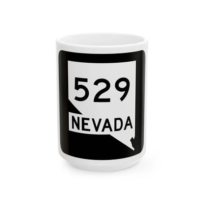 Nevada 529 (Nevada) (Road Sign) White Coffee Mug 15oz - Go Mug Yourself