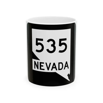 Nevada 535 (Nevada) (Road Sign) White Coffee Mug 11oz - Go Mug Yourself