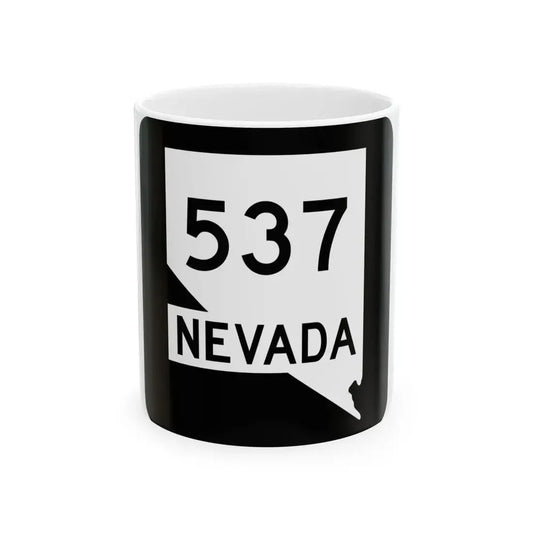 Nevada 537 (Nevada) (Road Sign) White Coffee Mug 11oz - Go Mug Yourself
