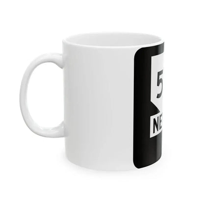 Nevada 573 (Nevada) (Road Sign) White Coffee Mug - Go Mug Yourself