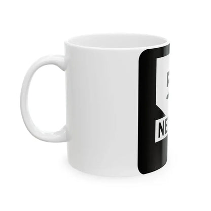 Nevada 58 (Nevada) (Road Sign) White Coffee Mug - Go Mug Yourself