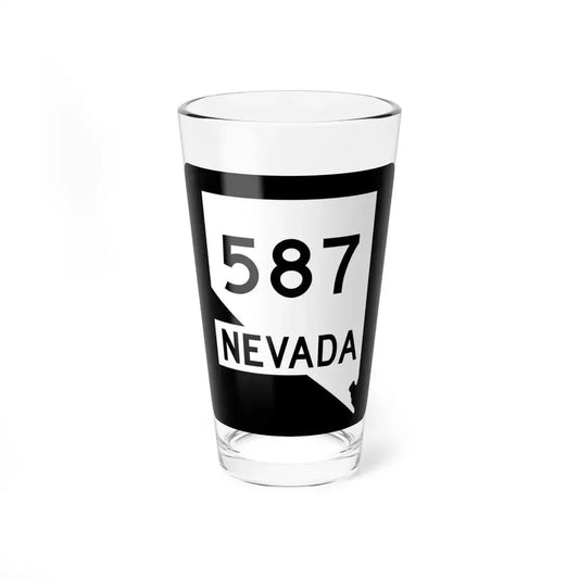 Nevada 587 (Nevada) (Road Sign) Pint Glass 16oz 16oz - Go Mug Yourself