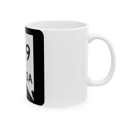 Nevada 589 (Nevada) (Road Sign) White Coffee Mug - Go Mug Yourself